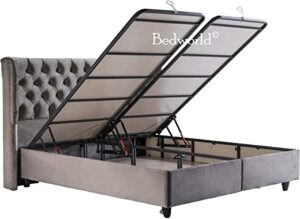 Bedworld Boxspring met Opbergruimte 180x200 cm - Bed met Opbergruimte - Met Micropocket Koudschuim Matras Bedworld Boxspring inclusief Opbergruimte van 180x200 cm - Handig Bed met Extra Opbergruimte - Inclusief Micropocket Koudschuim Matras