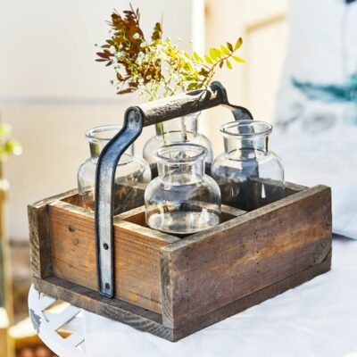 Vaas set van 4 met kistje Reverie - Accessoires